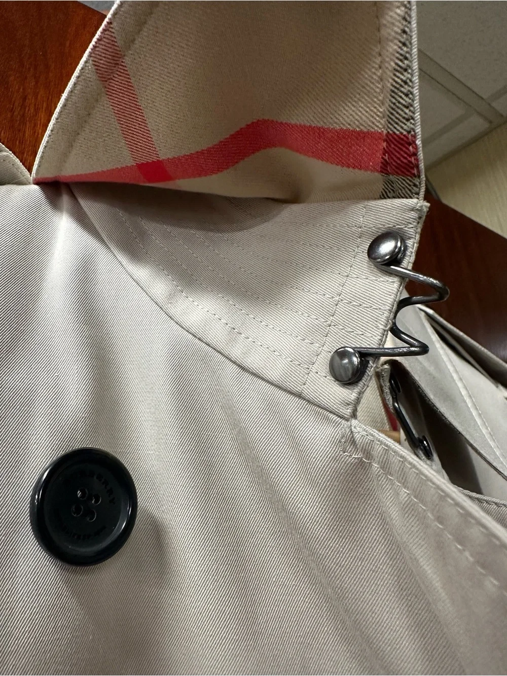 2011 Burberry Nova Check Trench Coat Small 4 Made in England - Picture 5 of 7